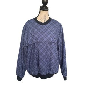 Sunderland of Scotland Weatherbeater Plaid Waterproof Pullover M Golf Rainwear